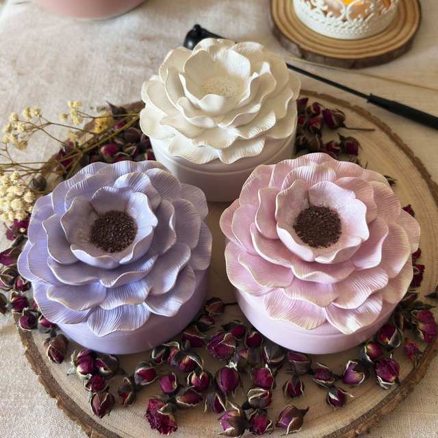 Vela aromática Diseño &quot;Camelia&quot;