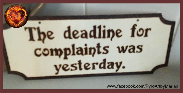 Complaints Deadline 🙄🤭