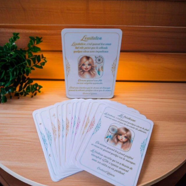 📚 Papeterie - Cartes des émotions Filles