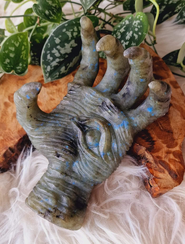 Labradorite All Seeing Eye Hand 955g