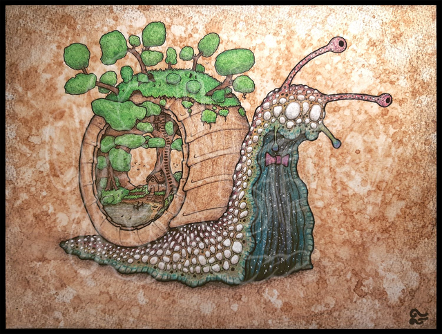 &quot;Escargot Cosmic&quot; Print