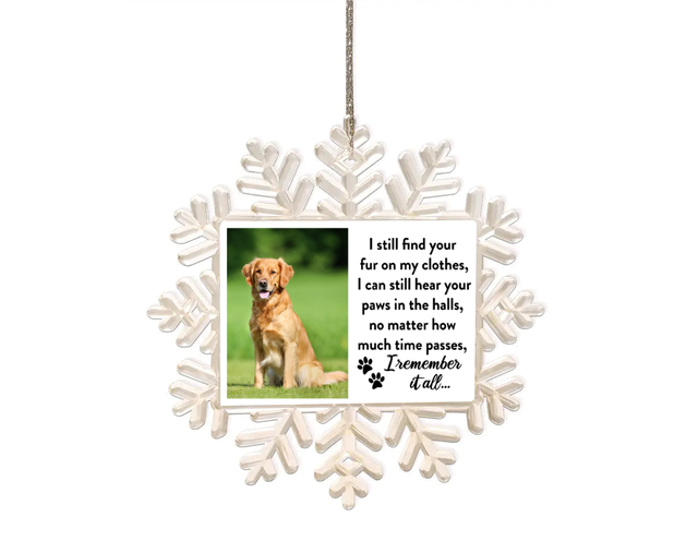 Personalised Snowflake Decoration - Pet