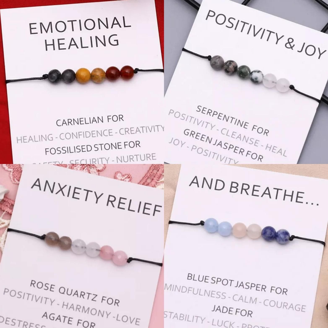 Edelsteen Armband Op Kaart -  Verstelbaar 