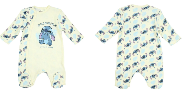 Grenouillère  jaune  LILO ET STITCH