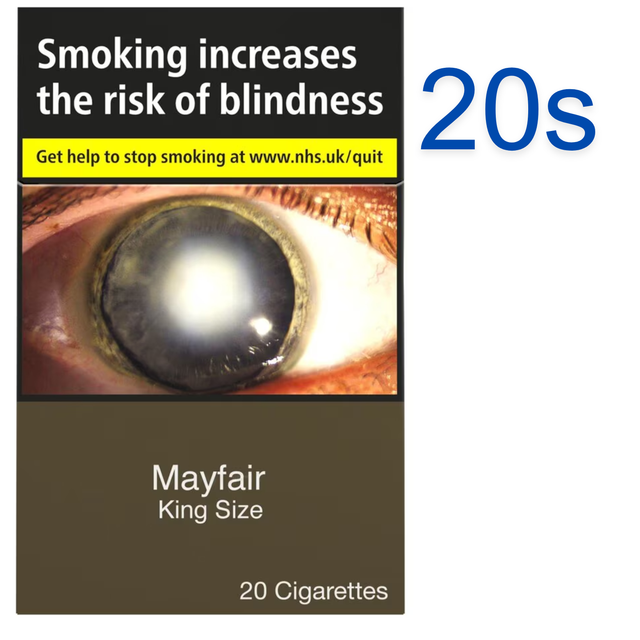 Mayfair Original Blue Cigarettes, 20s