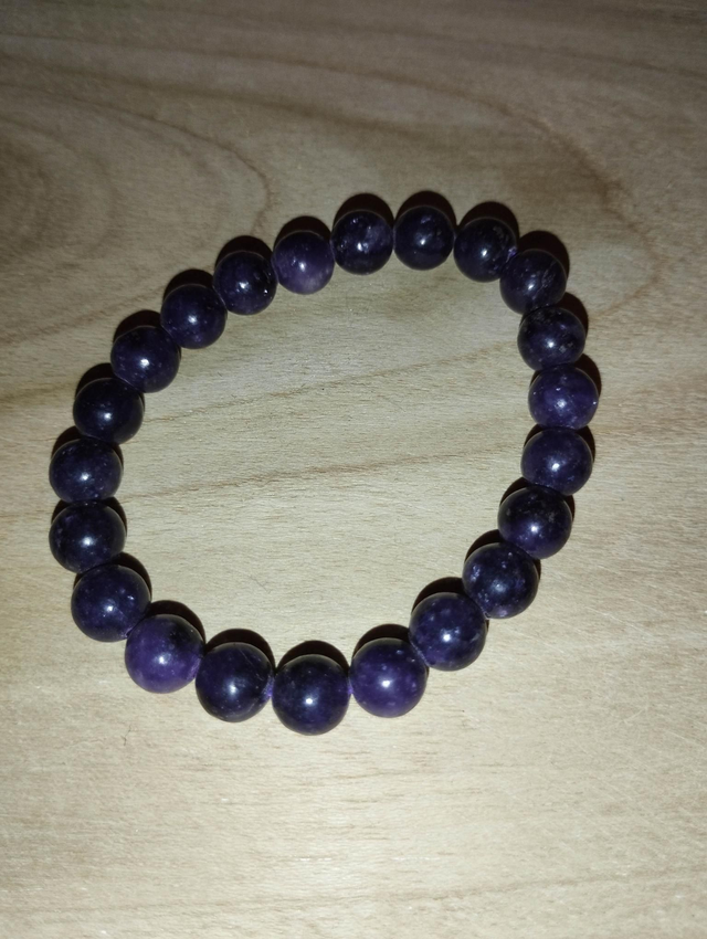 Lepidolite bracelet en perles de 8 mm 
