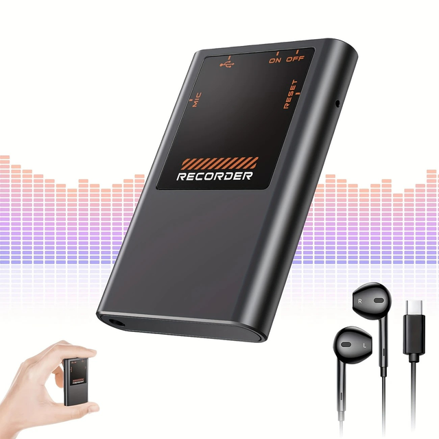 Digital Voice Recorder with LCD Display for Interviews, Meetings, Classroom Use