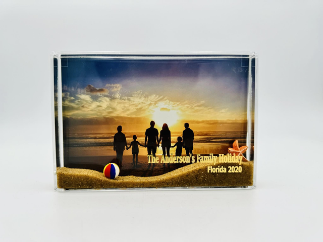 Sand Blox - Photo Frame with foil engraved front