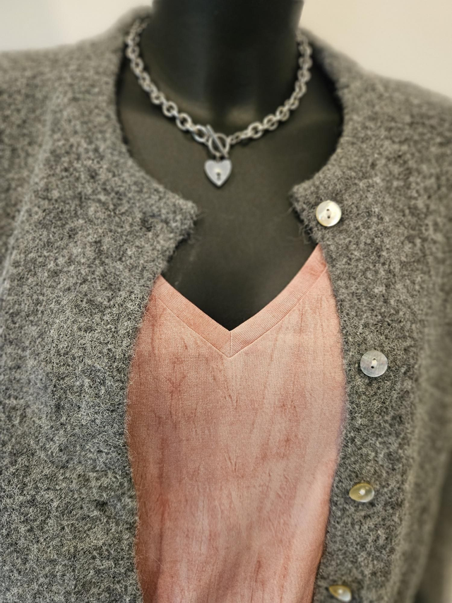 Collier cœur argent