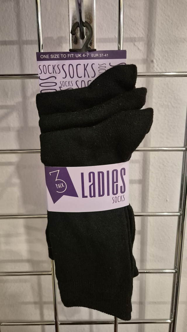 Plain Black Socks