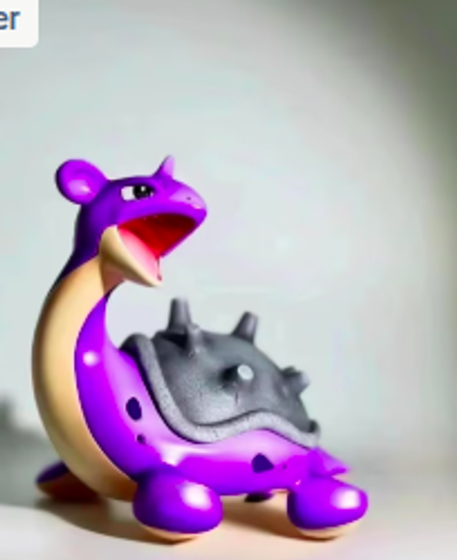 Pokemon collectors actie figuur Lapras paars (12cm)