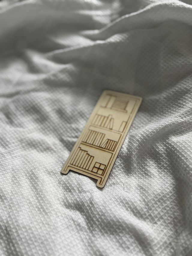 Bookcase Wooden Bookmark | Perfect for avid readers