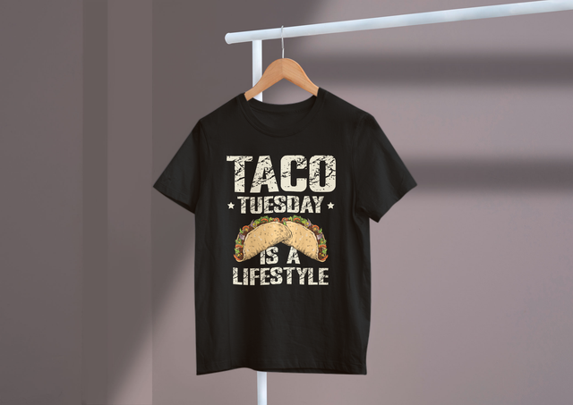 Taco Tuesday Is A Lifestyle Taco Lover Fun Food Tradition. Taco Tuesday ist eine unterhaltsame Food-Tradition für Lifestyle-Taco-Liebhaber