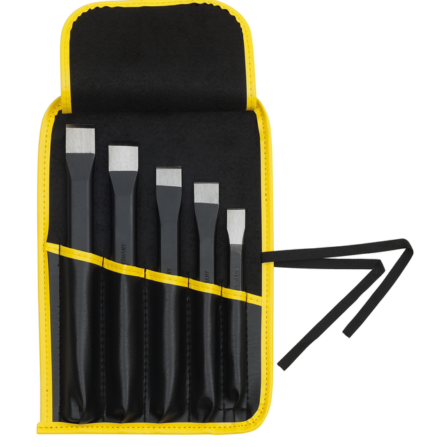 Meisselsatz in einer Kunststoff-Rolltasche, 5-teilig, ELORA-260-S5