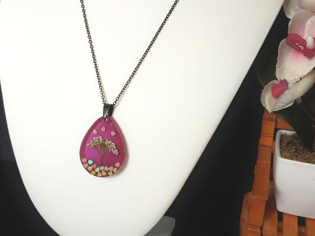 Collier Corbeille d'Argent aux petits cœurs