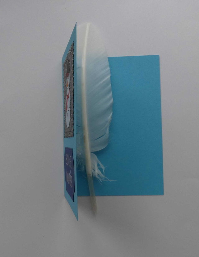 Bonhomme de neige souhaite une bonne année