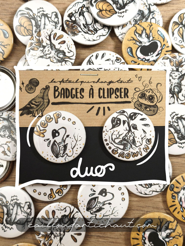 Badges mandragores duo