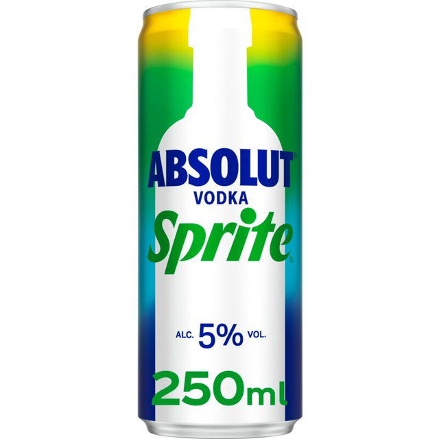 Absolut Vodka & Sprite Blik 250ml
