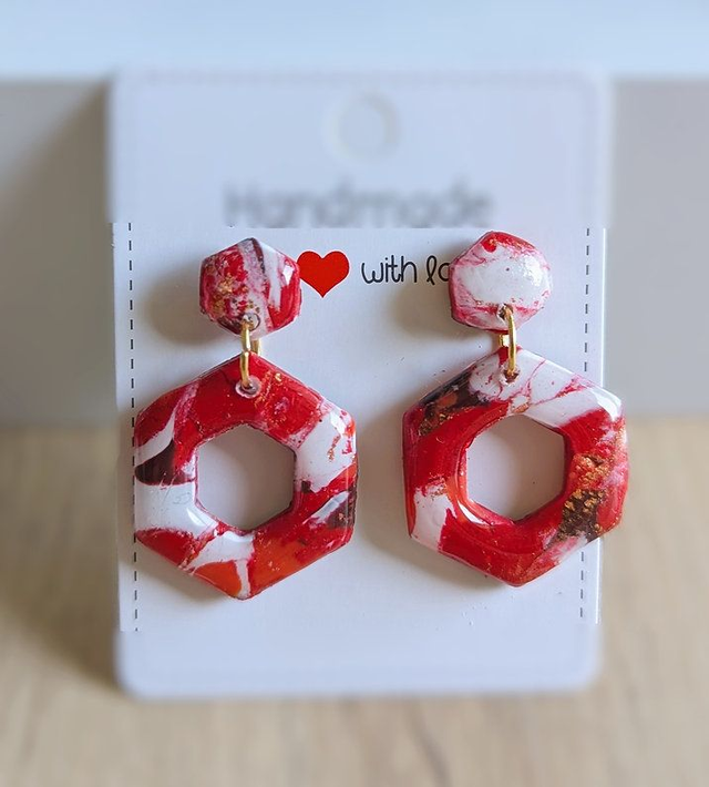 Boucles d'oreilles Flamboyante