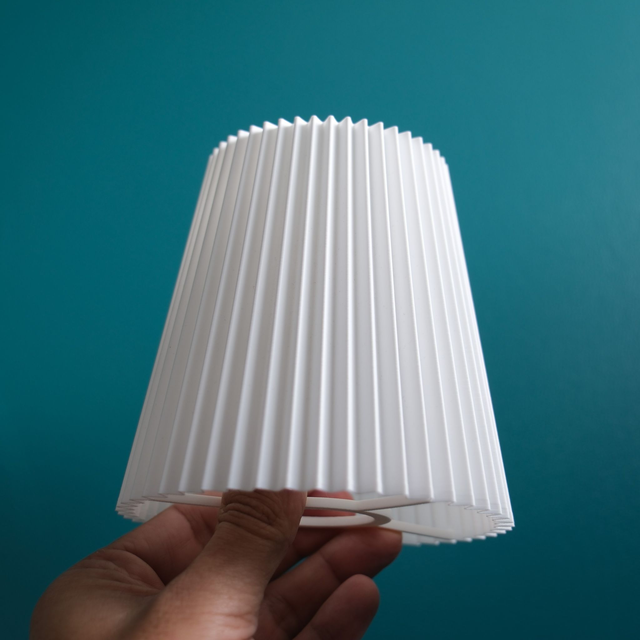 6- Abat-jour Plissé  Ø13 cm / H13 cm E16 / E27 Design Pour lampe à poser