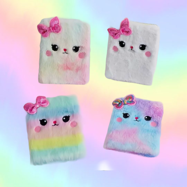 CAT MINI PLUSH NOTEBOOK