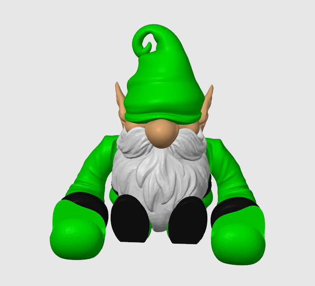 Gnome de Noël multi-couleur - Support de téléphone