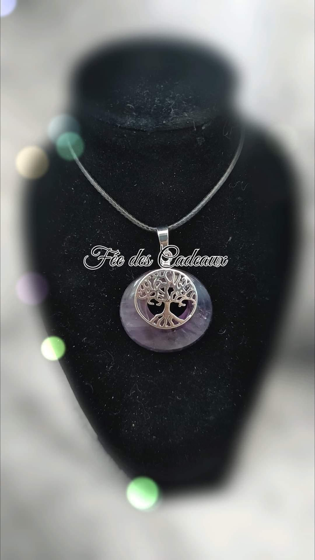 Pendentif Arbre de Vie Améthyste 