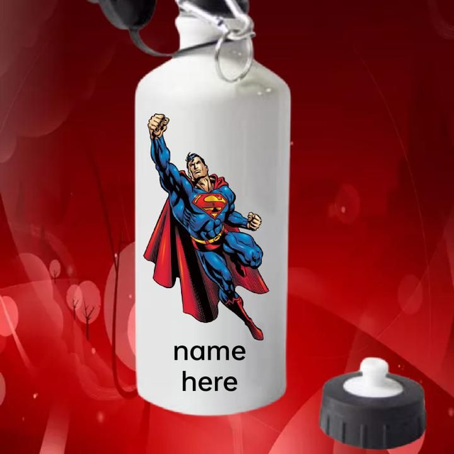 Superman Water Bottle With Free Personalisation 