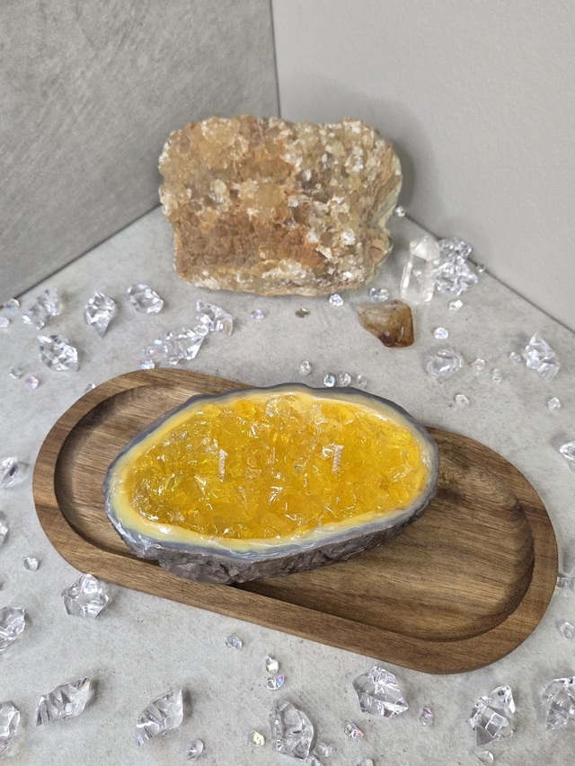 Illusion Géode Musc Citrine (G.CI.523)