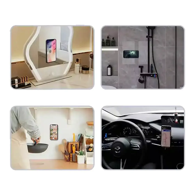 Support Ventouse Silicone avec Support Intégré Rose