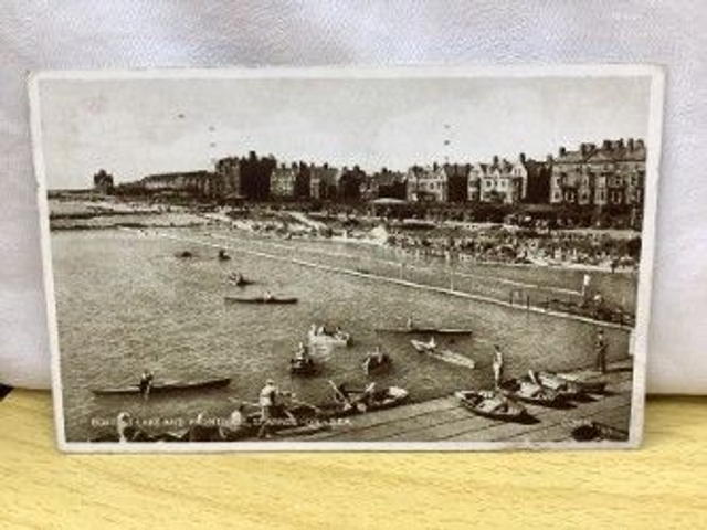 Boating Lake and Promenade, St. Annes-on-Sea, Lancashire, Posted 1940 Valentine &amp; Sons Ltd Vintage Postcard Our Ref No. R531 £2.50