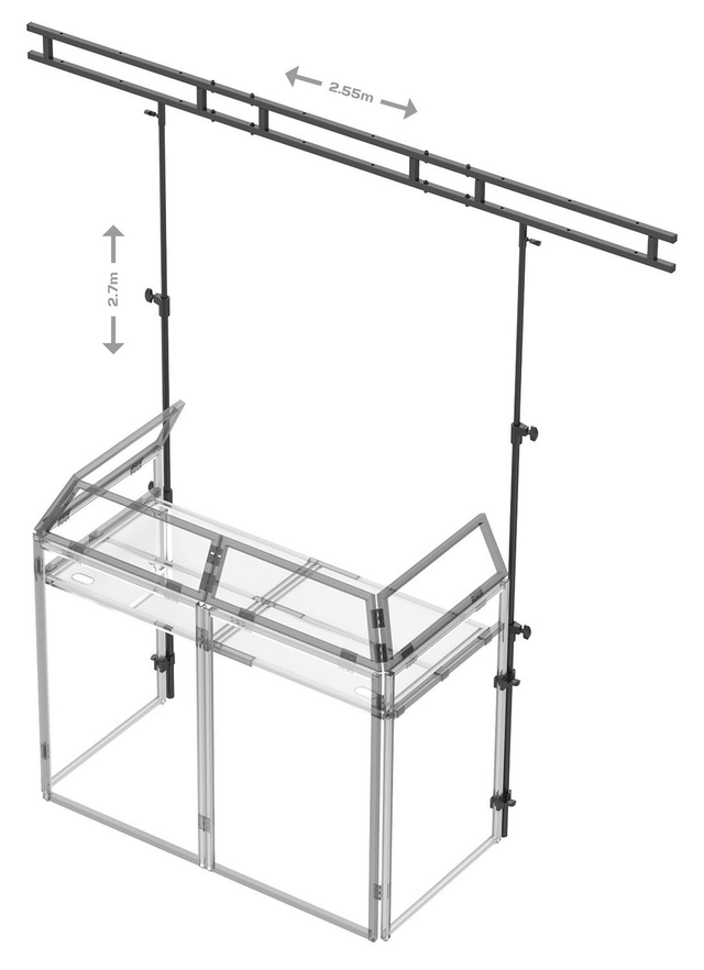 065180034 Puente de luces para mesa DJ (solo puente)