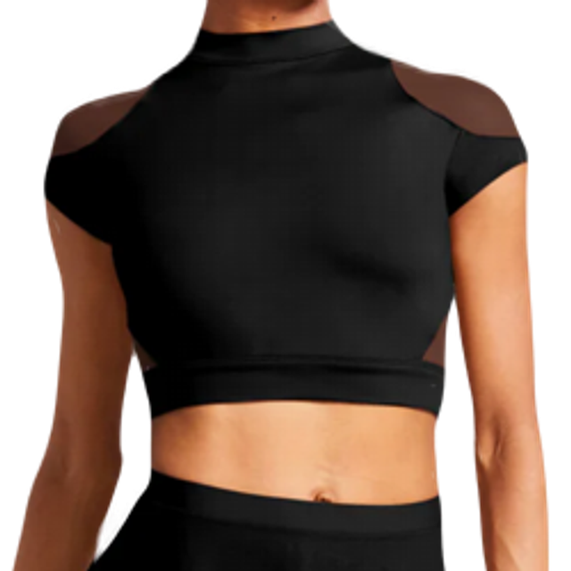 Hanae Cap Sleeve Crop Top - Bloch