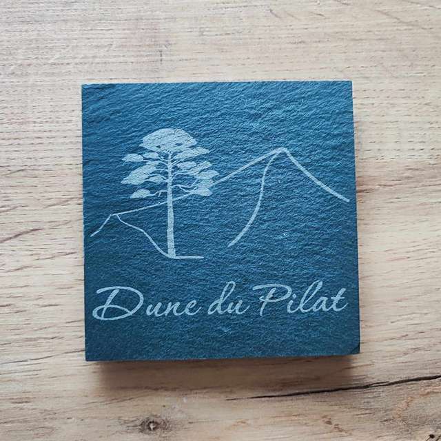 Dessous de verre en ardoise - Dune du Pilat