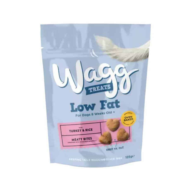 Wagg Dog Treats Low Fat Turkey &amp; Rice Meaty Bites