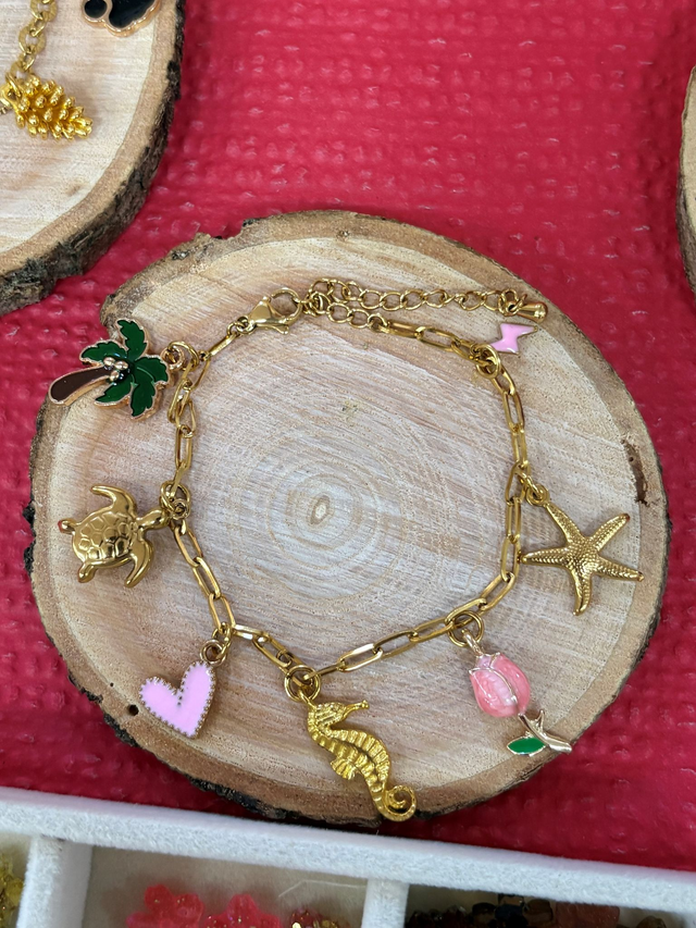 Bracelet Ibiza - 7 breloques