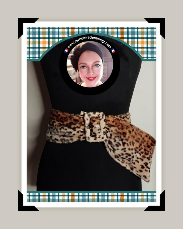 Ceinture réglable panthère 