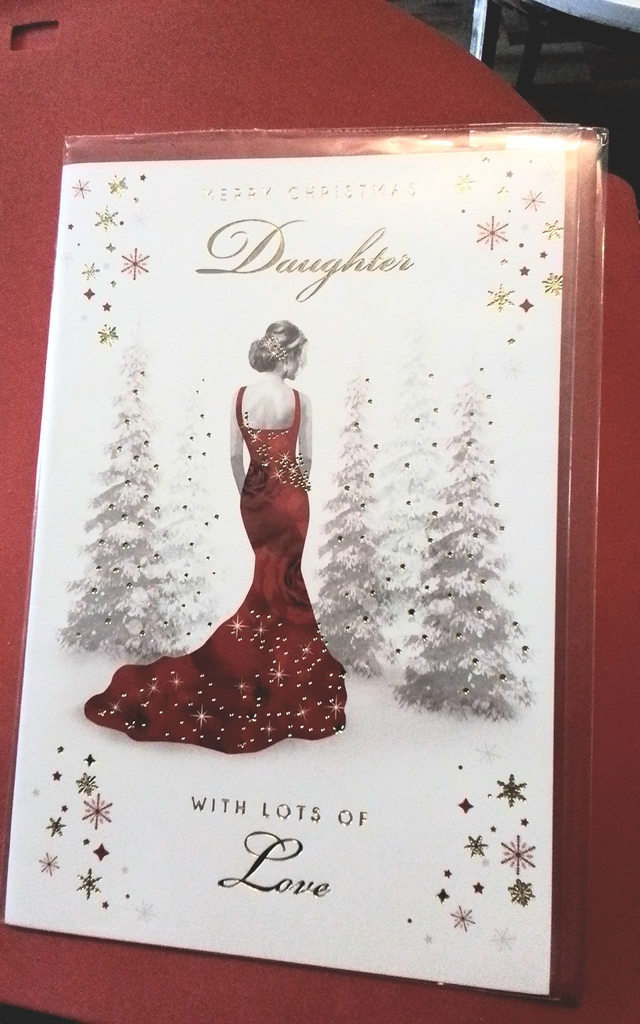 Daughter Stunning Design Christmas Card 