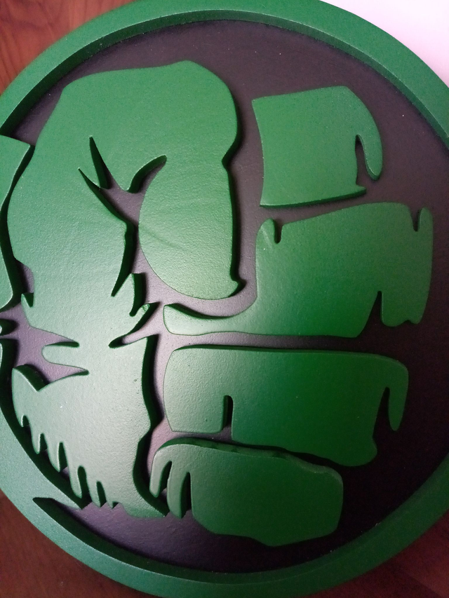 Poing de Hulk - 20x20 cms