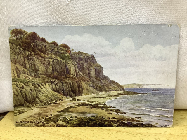 Luccombe Cliffs, Luccombe, Isle of Wight, J. Salmon Ltd Vintage Postcard. Our Ref No. R613 £2.00