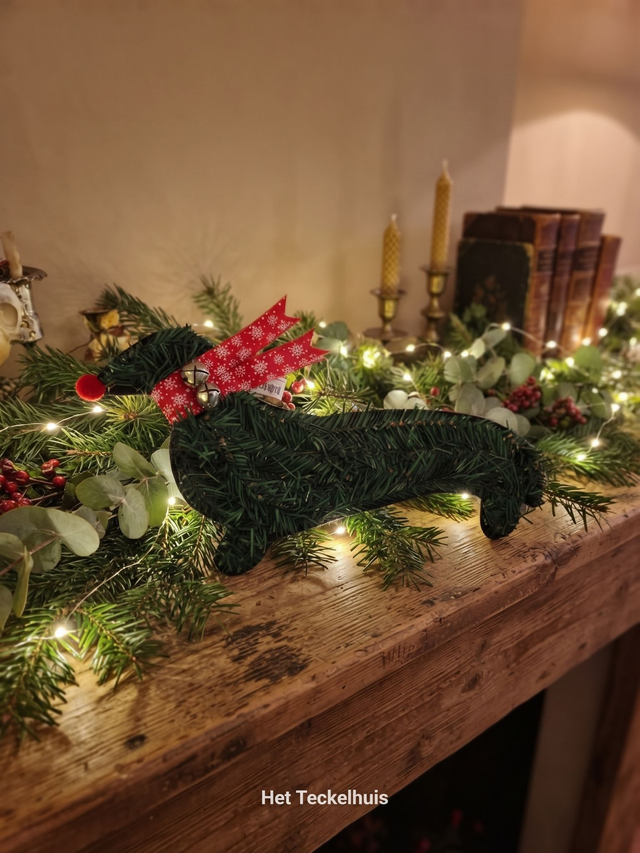 kerst teckel decoratie