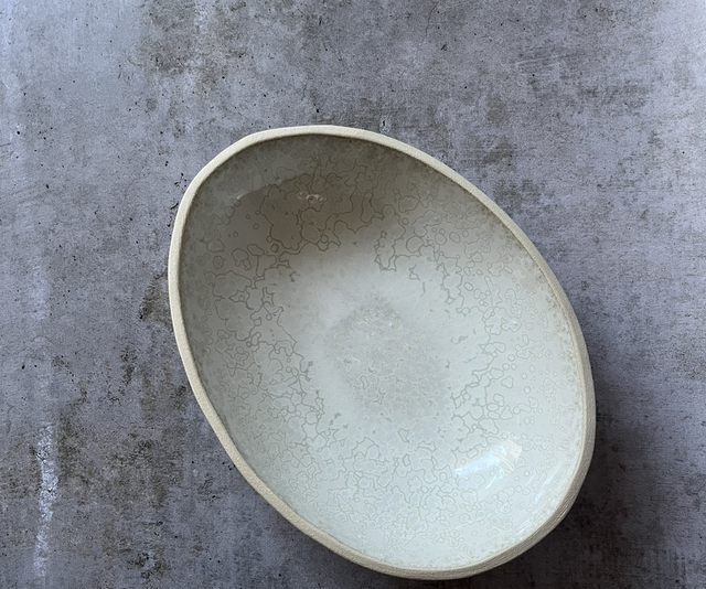 La grande coupelle ovale flocon