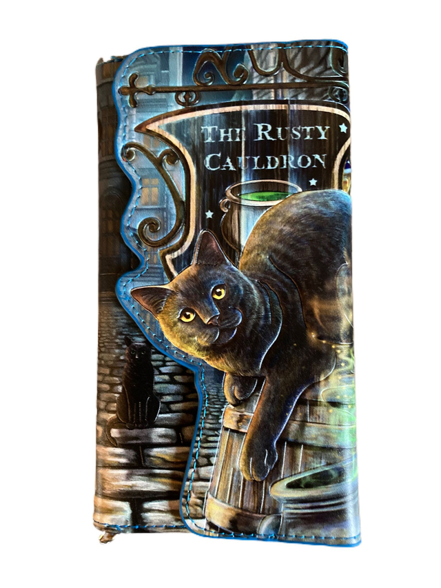 Rusty Cauldron Embossed Purse by Lisa Parker 