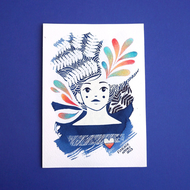 CYANOTYPE MINI // avec crayon fluo 🖍️