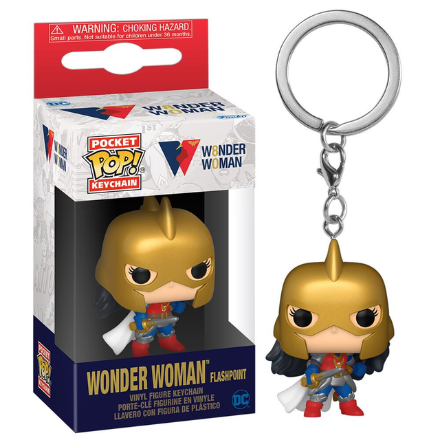 Wonder Woman Flashpoint - DC Comics 80th - Pocket Pop Keychain 👑💥