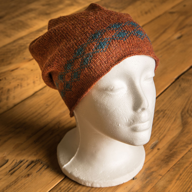 Torridon rust Beanie. Winter Hats. Wool accessories. Unisex Knitted hat. Unisex beanie.