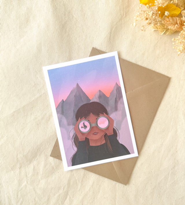 Carte Exploratrice Coucher de soleil