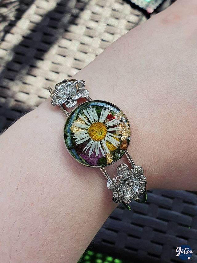 Manchette pâquerette et dorures