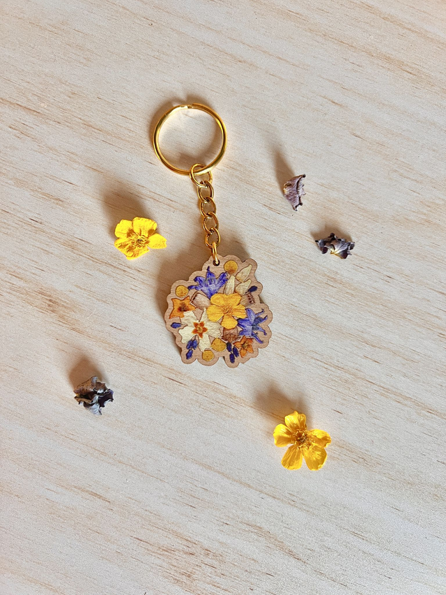 Porte-clés fleuri