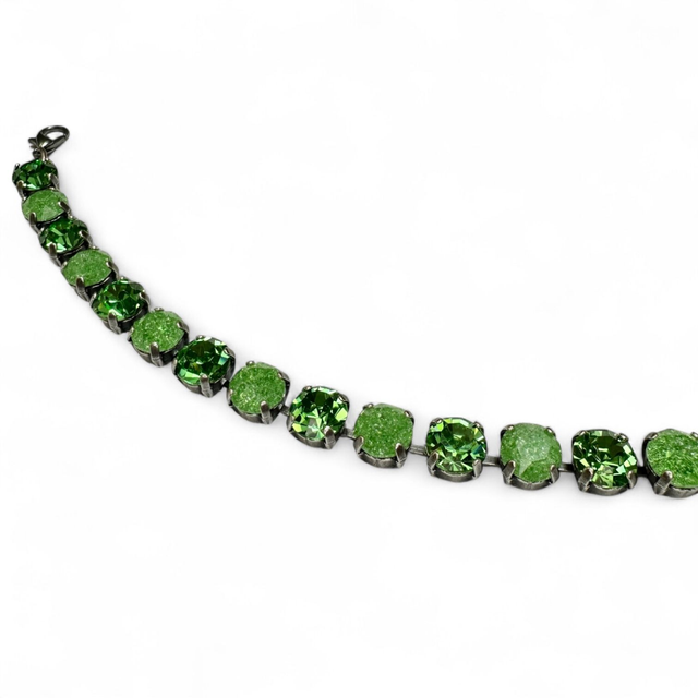 Armband DEVA KLASSIK BIG Peridot ICE Mix, Grün